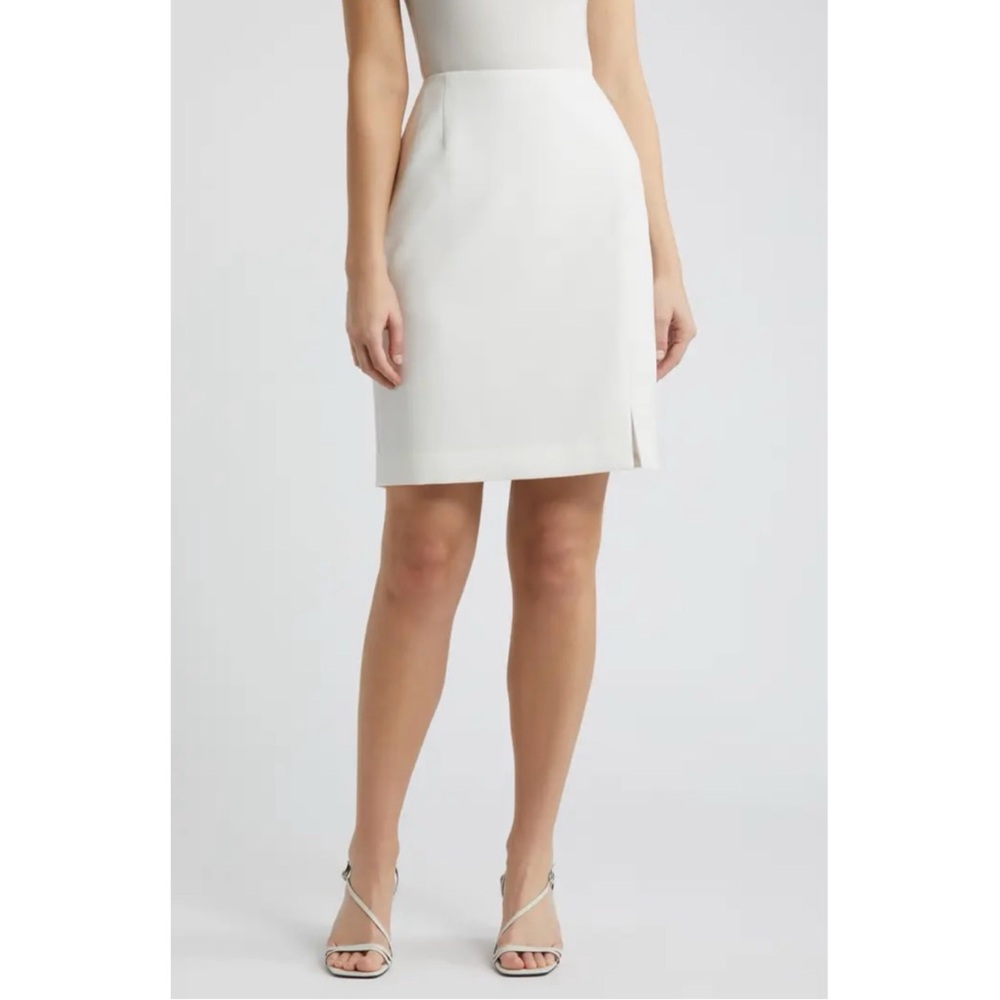 Tahari ASL Crepe Knee Length Women’s High Waist Pencil - Emerald Isle 14 $64‎